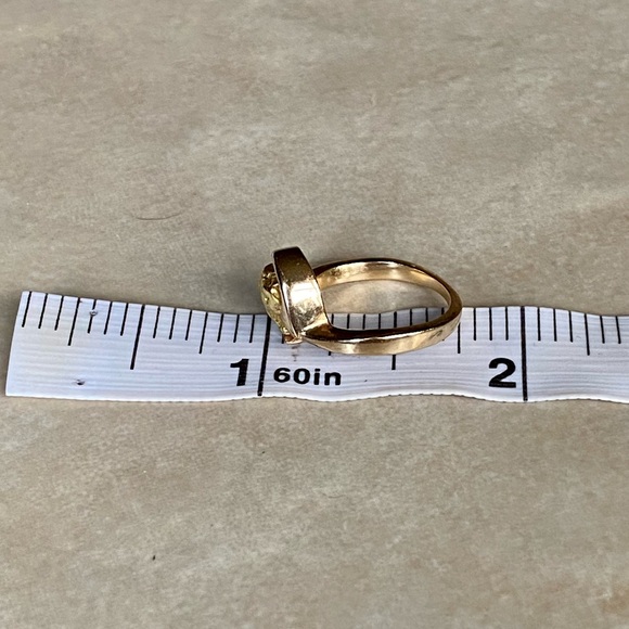 14K Yellow Gold Nugget Vintage Ring - Picture 13 of 15